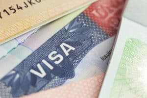 Usa,Visa,In,A,Passport, ,Selective,Focus, ,Macro